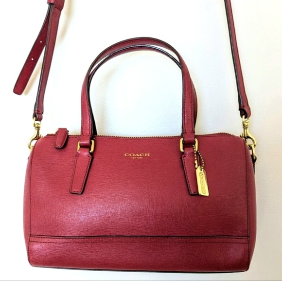 Coach Handbags - Coach Saffiano Leather Mini Satchel